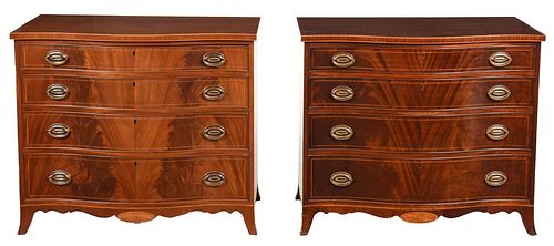 PAIR FEDERAL STYLE INLAID