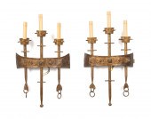 PAIR FERRO ART NEO-GOTHIC BRUT
