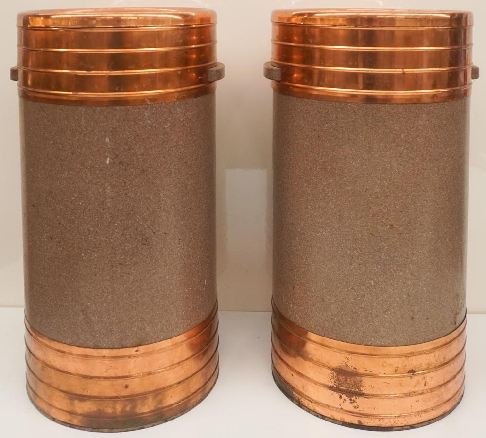 PAIR F.H. LAWSON ART DECO METAL