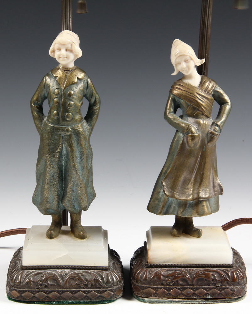 PAIR FIGURAL LAMPS - Pair of Arts
