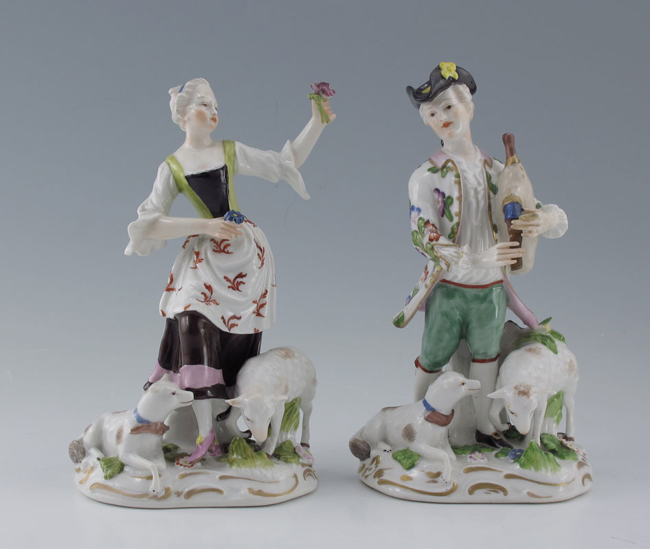 PAIR FINE GERMAN PORCELAIN