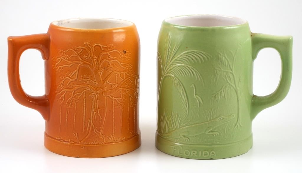 PAIR FLORIDA ART POTTERY