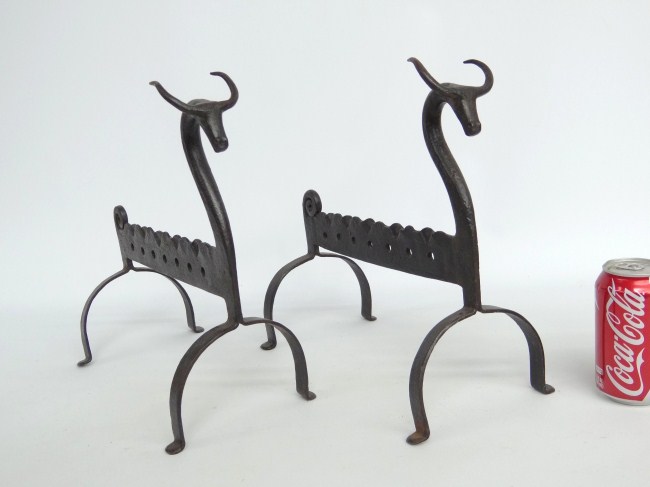 Pair folky blacksmith made Etruscan