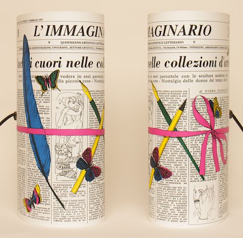 PAIR FORNASETTI TABLE LAMPS