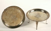 PAIR FOUR FOOTED STERLING TAZZ