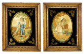 PAIR FRAMED EARLY 19TH C. PICT