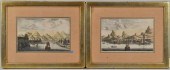 PAIR FRAMED FRENCH ENGRAVINGS,