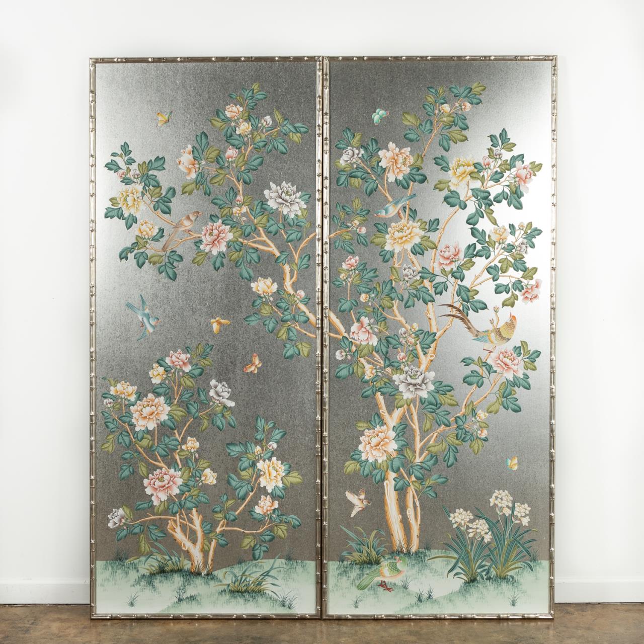 PAIR, FRAMED GRACIE CHINOISERIE