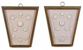 PAIR, FRAMED GRAND TOUR TYPE P