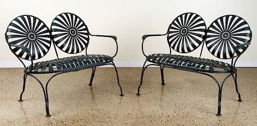 PAIR FRANCIS CARRE STYLE IRON