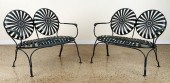 PAIR FRANCIS CARRE STYLE IRON