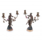 PAIR FRENCH ART NOUVEAU 'DANSE