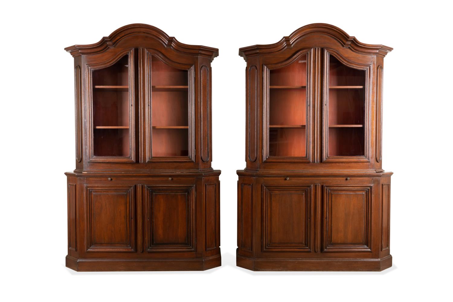 PAIR FRENCH BAROQUE STYLE WALNUT