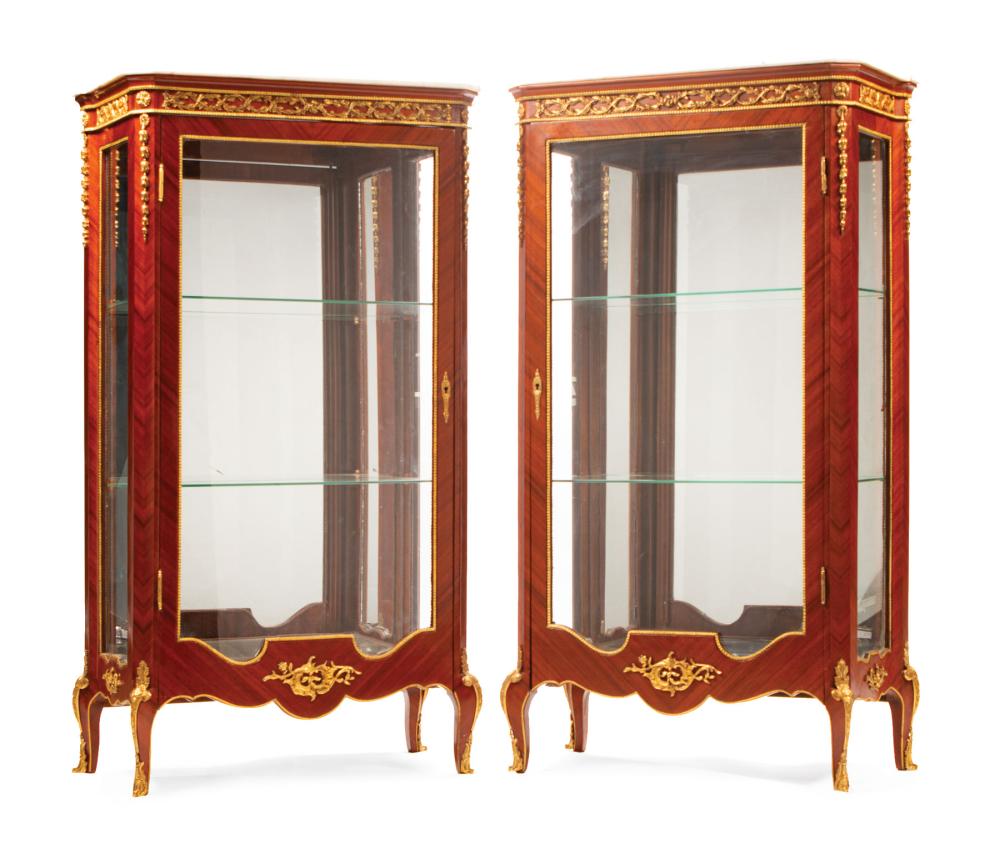 PAIR FRENCH BRONZE-MOUNTED