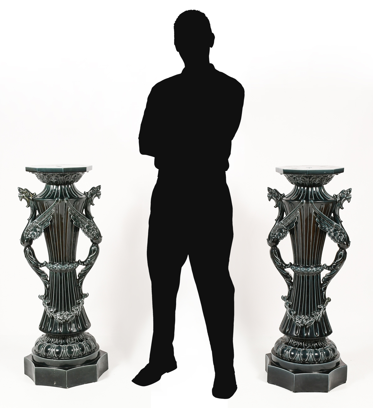 PAIR FRENCH CLEMENT MASSIER