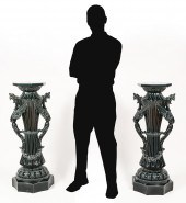 PAIR FRENCH CLEMENT MASSIER MA