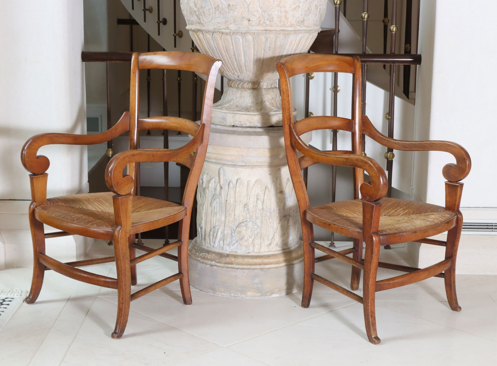PAIR FRENCH COUNTRY CHERRY