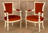 PAIR FRENCH DIRECTOIRE ARM CHA
