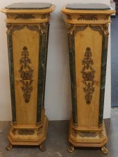 PAIR FRENCH EMPIRE STYLE GILT