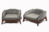 PAIR FRENCH FOOTSTOOLS - Custo