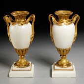 PAIR FRENCH GILT BRONZE MOUNTE