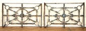 PAIR FRENCH IRON BALCONY PANEL