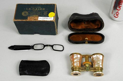 PAIR FRENCH LEMAIRE OPERA GLASSES &