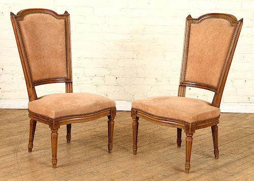 PAIR FRENCH LOUIS XVI STYLE BOUDOIR