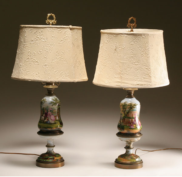 Pair French porcelain hand