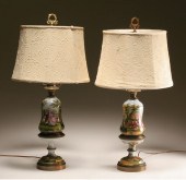 Pair French porcelain hand pai
