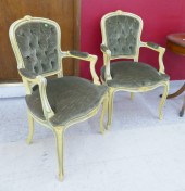 Pair French Provencial Tuffed