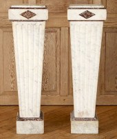 PAIR FRENCH REGENCY STYLE MARB