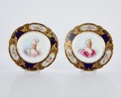 PAIR FRENCH SEVRES STYLE PORCE