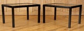 PAIR FRENCH SIDE TABLES MANNER