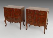 PAIR FRENCH STYLE SERPENTINE F