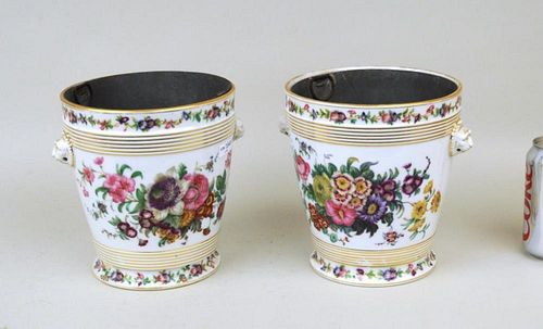 PAIR FRENCH VIEUX PARIS PORCELAIN