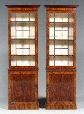 Pair George III breakfront cab