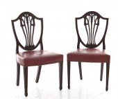 Pair George III carved mahogan