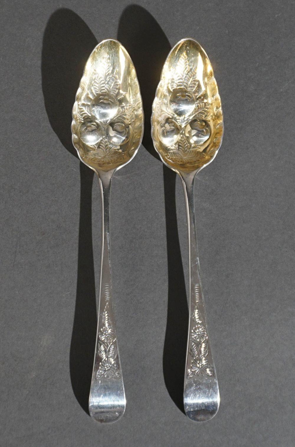 PAIR GEORGE III ENGLISH STERLING