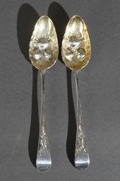 PAIR GEORGE III ENGLISH STERLI