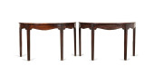 PAIR GEORGE III MAHOGANY DEMIL
