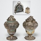 PAIR GEORGE III STERLING SILVE