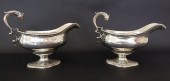 PAIR GEORGE III STERLING SILVE