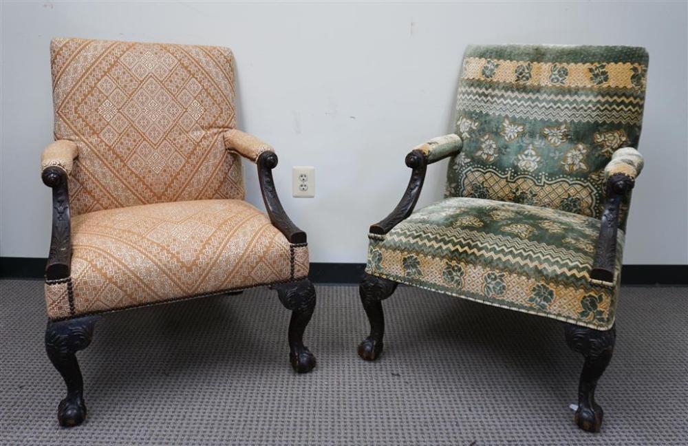 PAIR GEORGE III STYLE CARVED