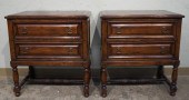 PAIR GEORGE III STYLE MAHOGANY
