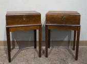 PAIR GEORGE III STYLE MAHOGANY