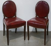 PAIR GEORGE III STYLE MAHOGANY
