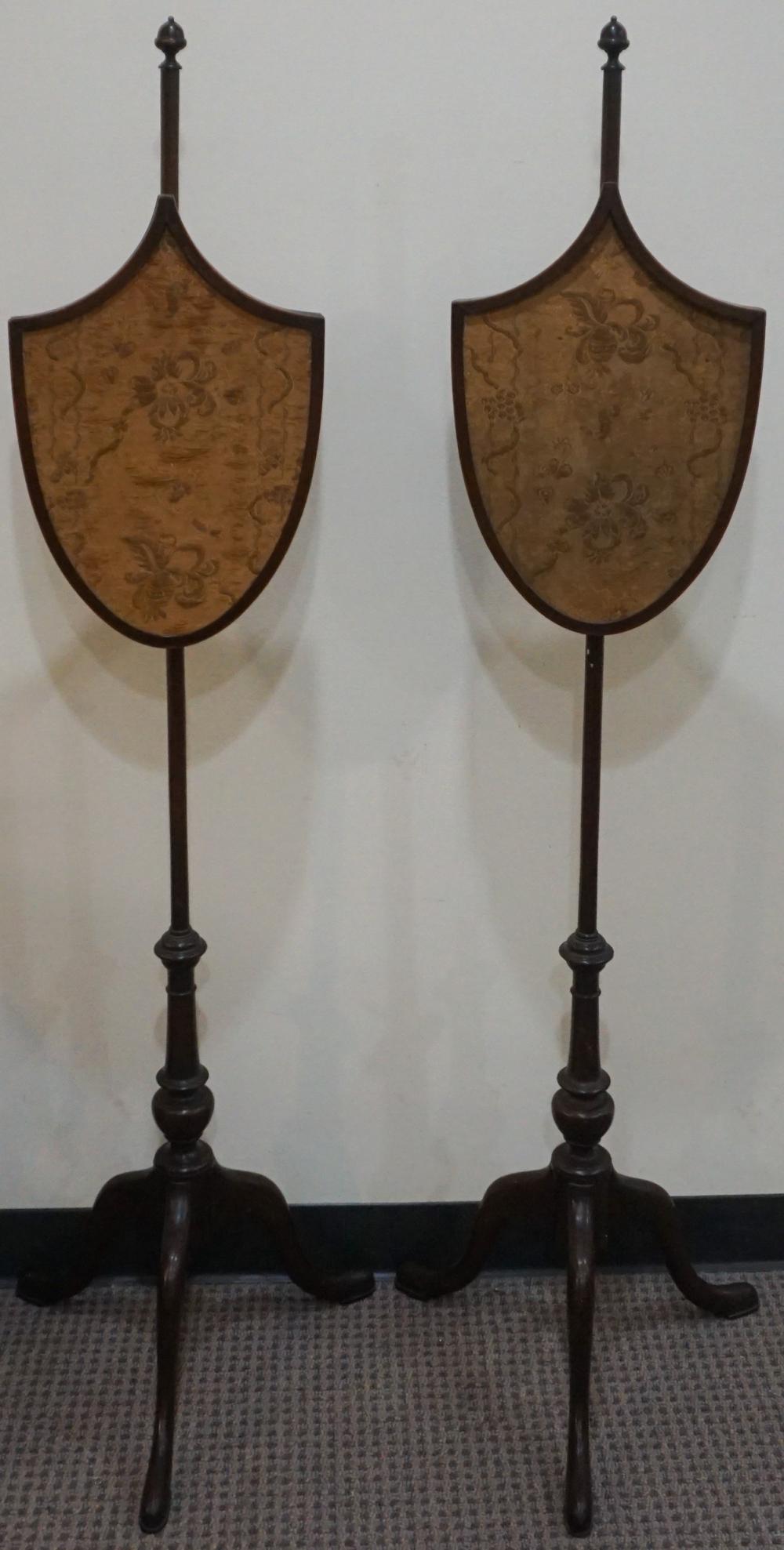 PAIR GEORGE III STYLE MAHOGANY