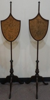 PAIR GEORGE III STYLE MAHOGANY