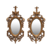PAIR GEORGE III STYLE OVAL GIL
